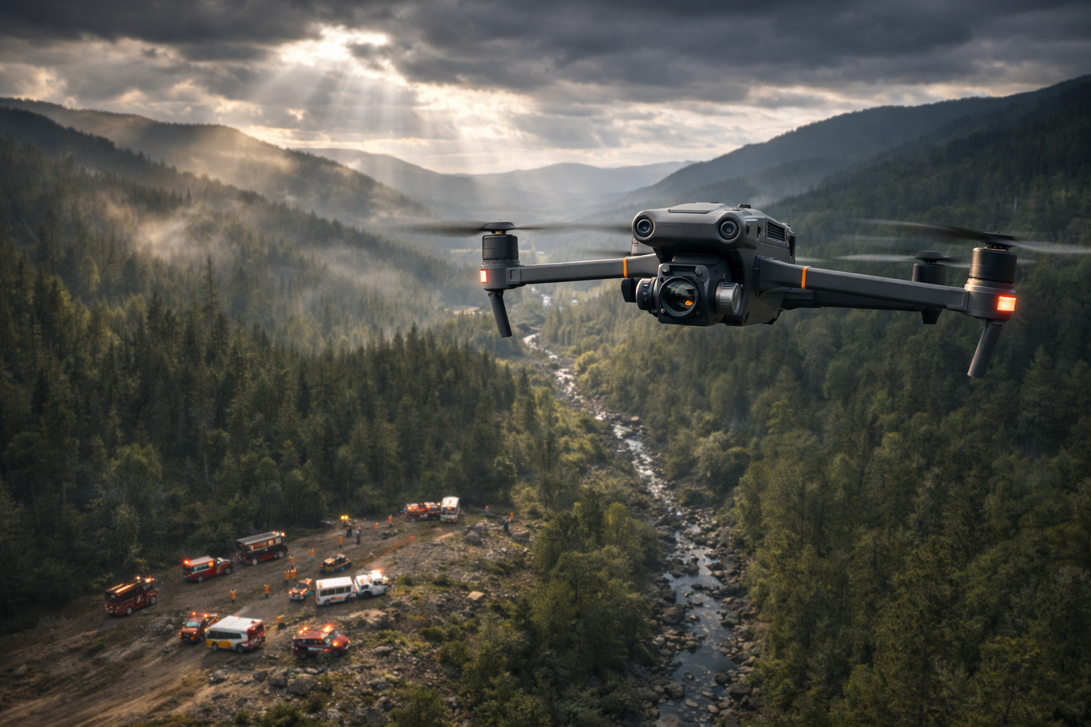 Drone supporting search and rescue operations